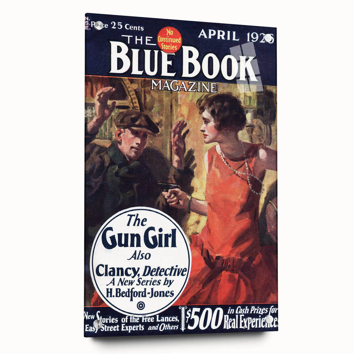 Vintage Magazine Cover Art – The Gun Girl Retro Print
