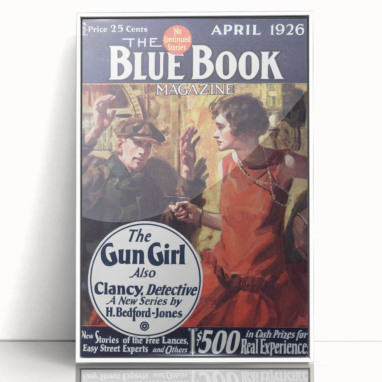 Vintage Magazine Cover Art – The Gun Girl Retro Print
