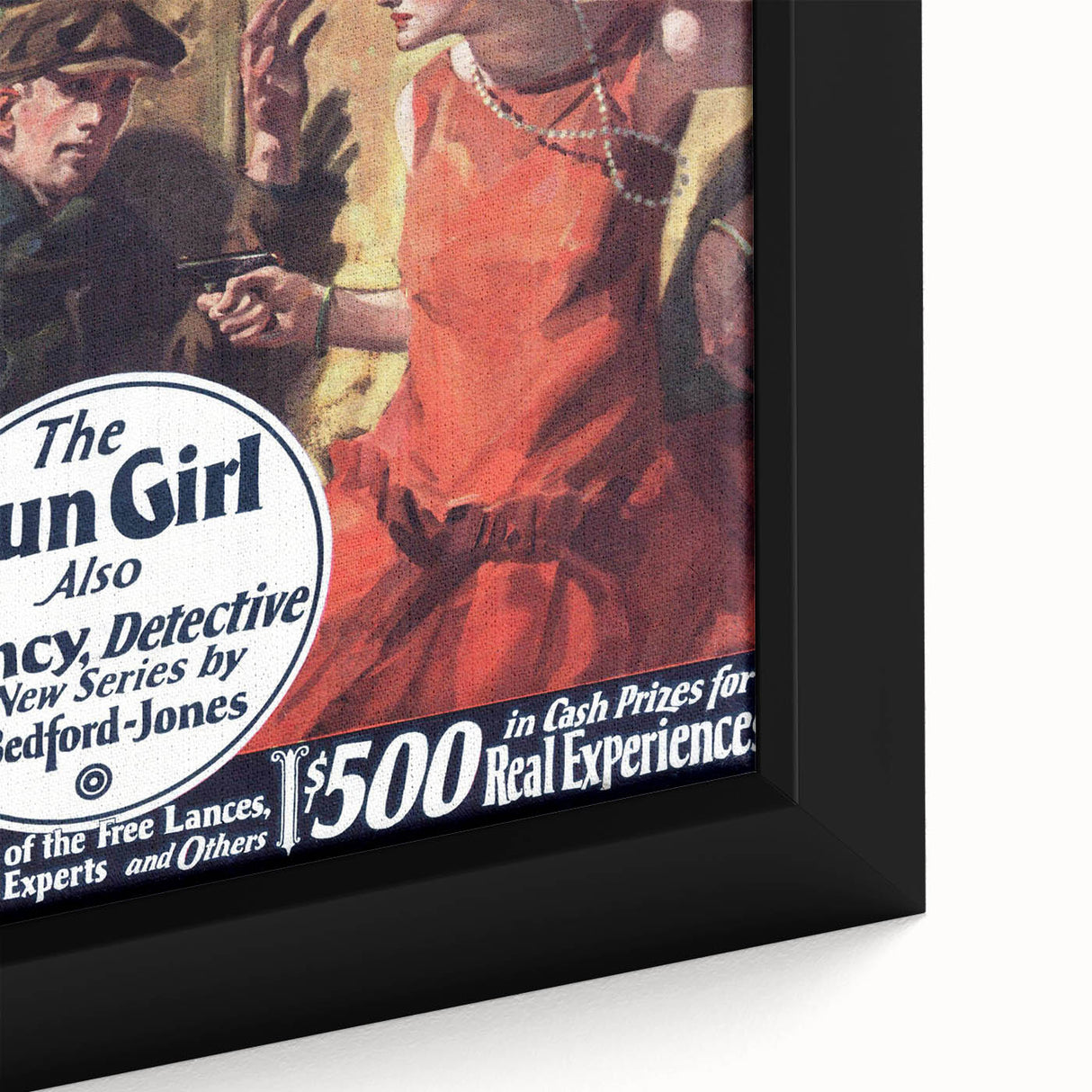 Vintage Magazine Cover Art – The Gun Girl Retro Print