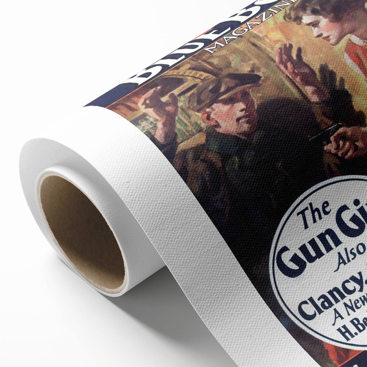 Vintage Magazine Cover Art – The Gun Girl Retro Print