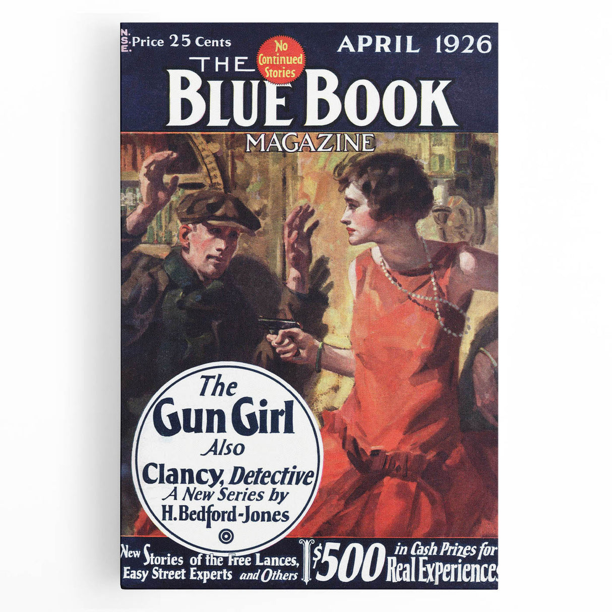 Vintage Magazine Cover Art – The Gun Girl Retro Print