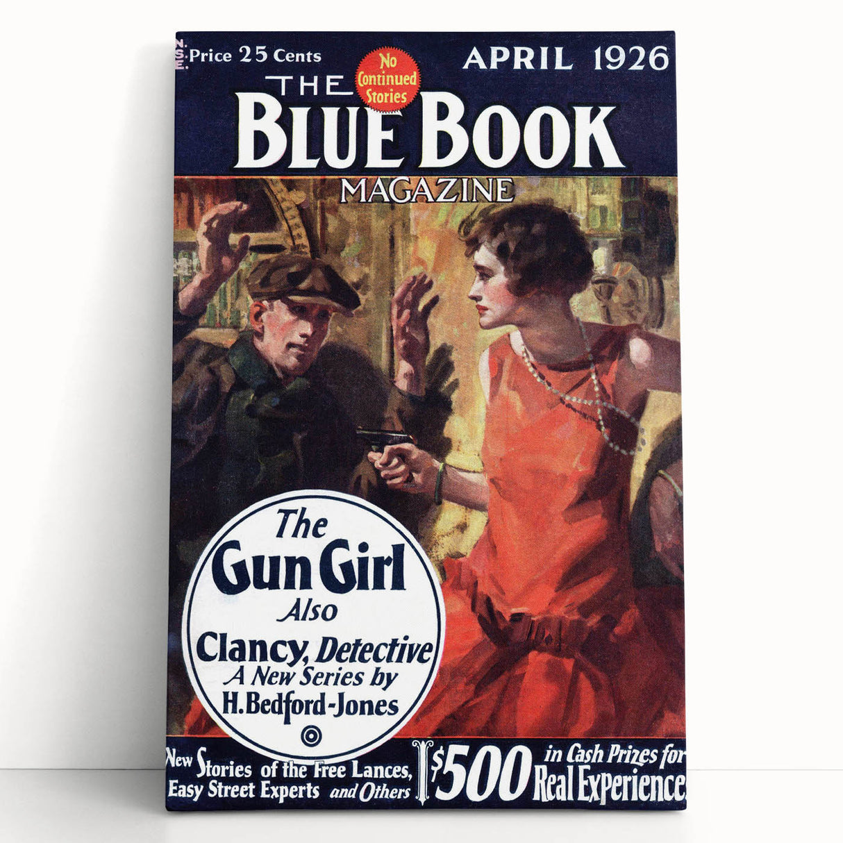Vintage Magazine Cover Art – The Gun Girl Retro Print