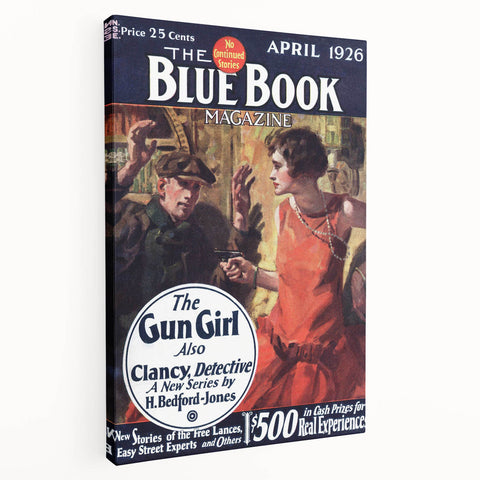 Vintage Magazine Cover Art – The Gun Girl Retro Print