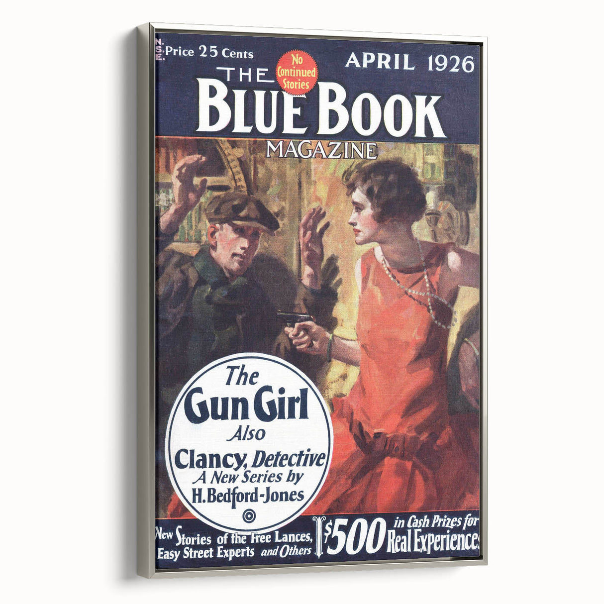 Vintage Magazine Cover Art – The Gun Girl Retro Print