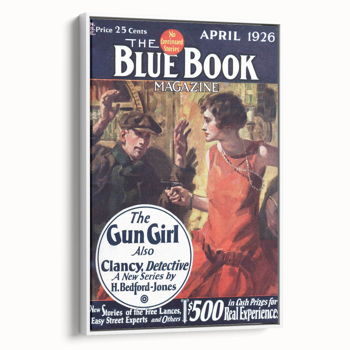 Vintage Magazine Cover Art – The Gun Girl Retro Print