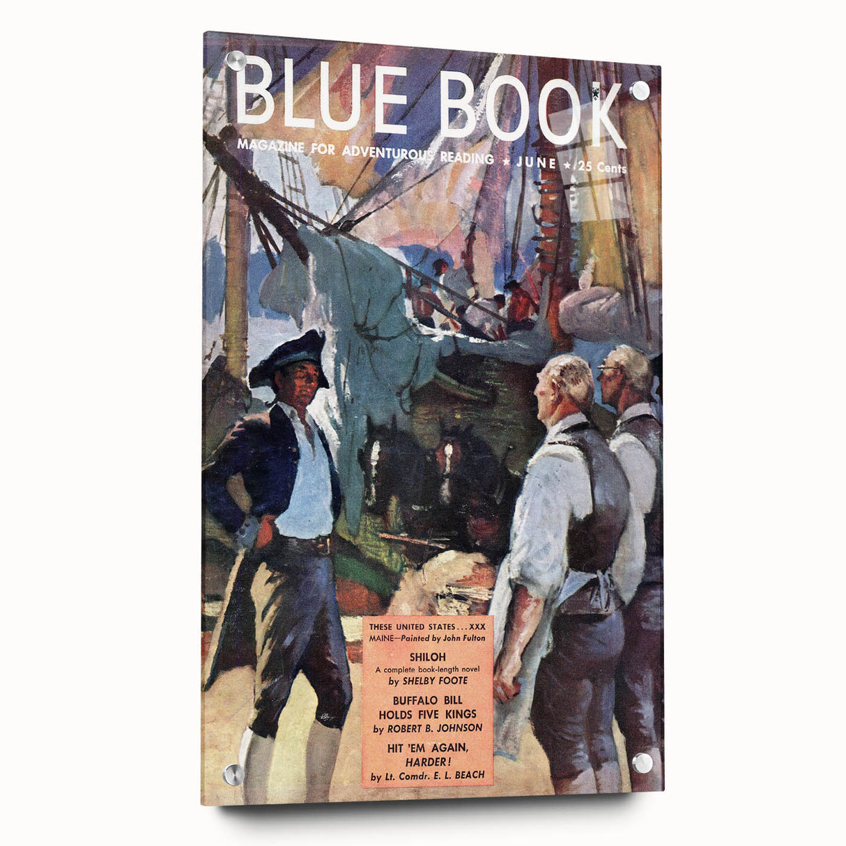 Vintage Magazine Cover Art – Maine by John Fulton Retro Print