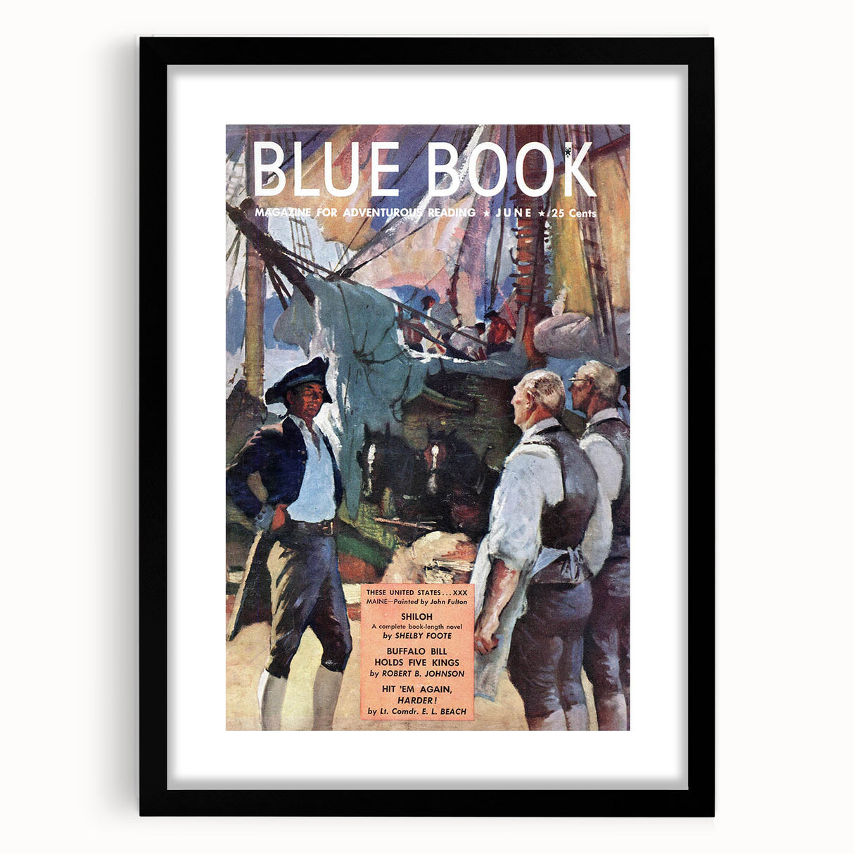 Vintage Magazine Cover Art – Maine by John Fulton Retro Print