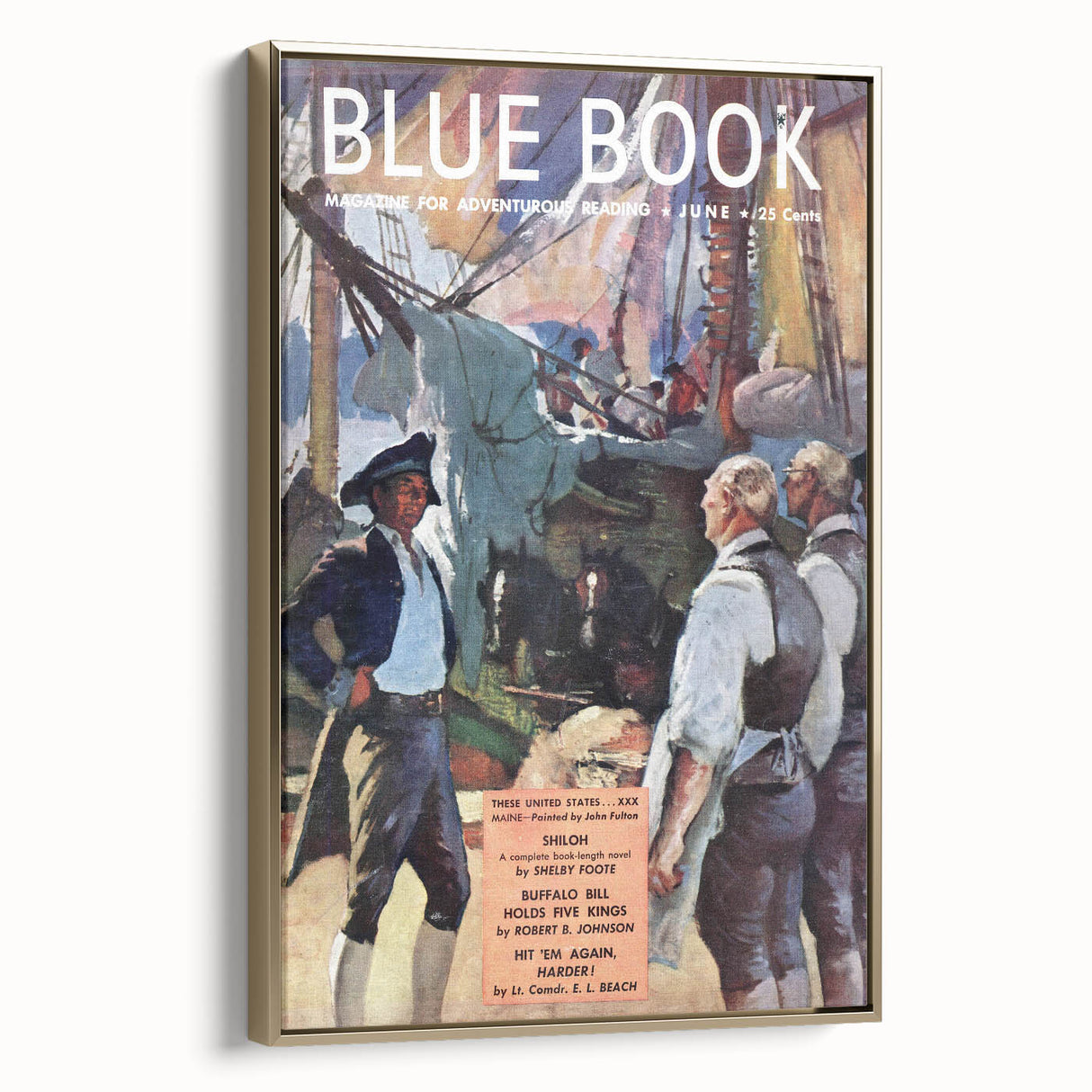 Vintage Magazine Cover Art – Maine by John Fulton Retro Print