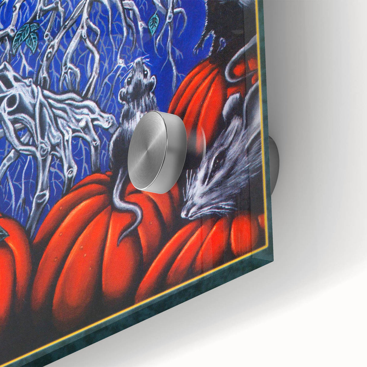 Vintage Cemetery Dance Cover Art – Halloween Pumpkin Retro Print