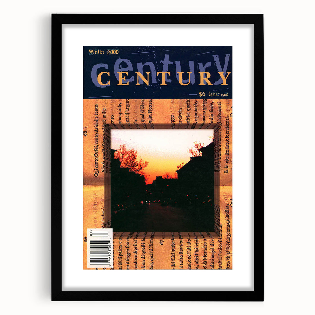 Vintage Magazine Cover Art – Century Collection Retro Print