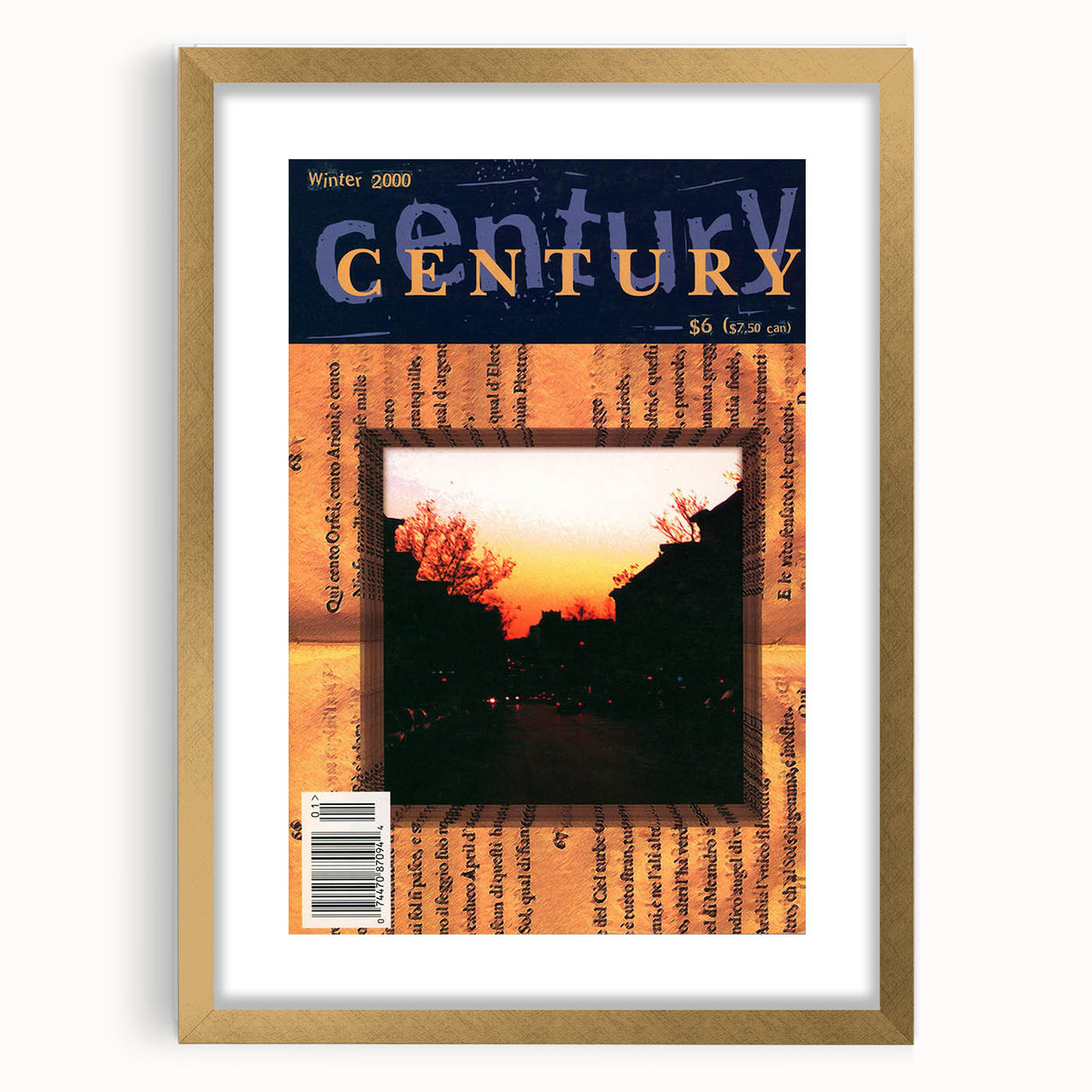 Vintage Magazine Cover Art – Century Collection Retro Print