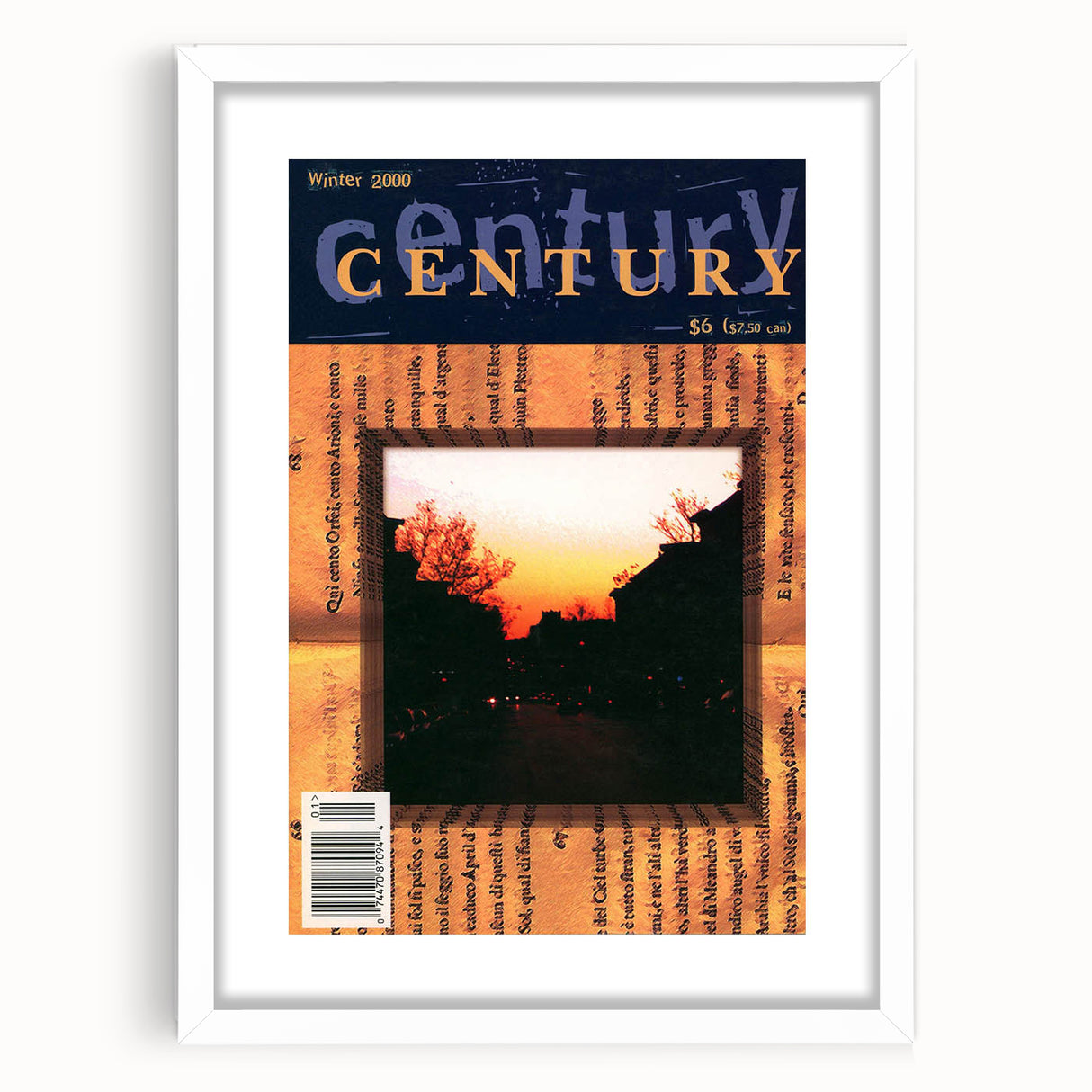 Vintage Magazine Cover Art – Century Collection Retro Print