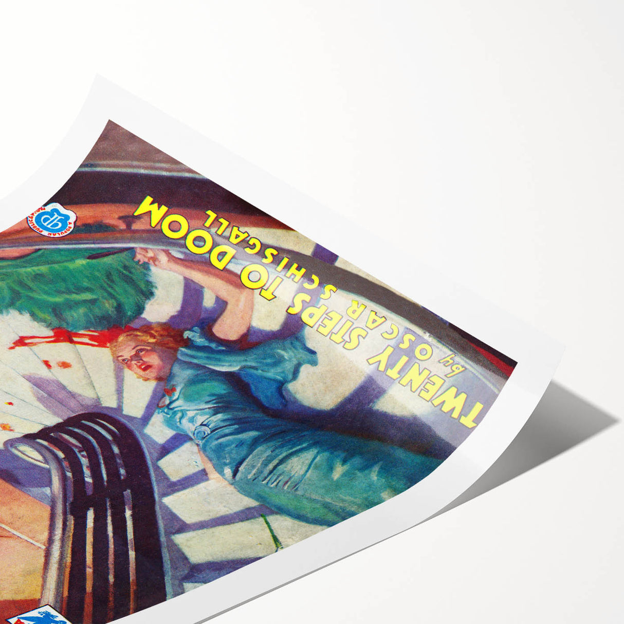 Dime Detective Magazine Cover Art – Classic Retro Detective Wall Decor