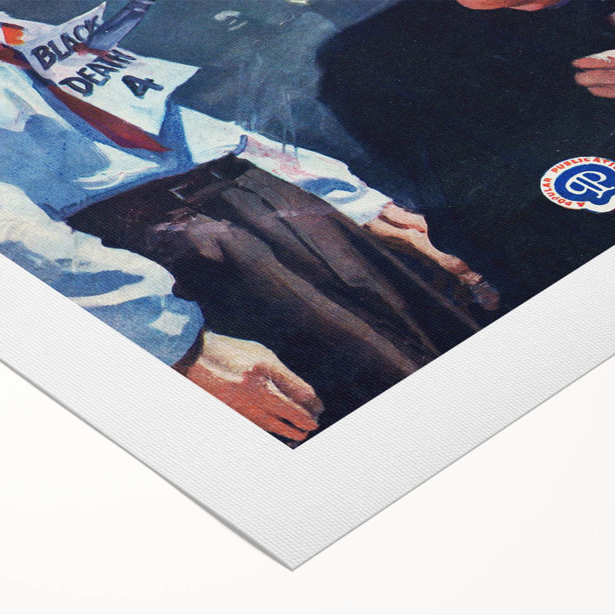 Dime Detective Magazine Cover Art – Retro Crime Scene Wall Decor