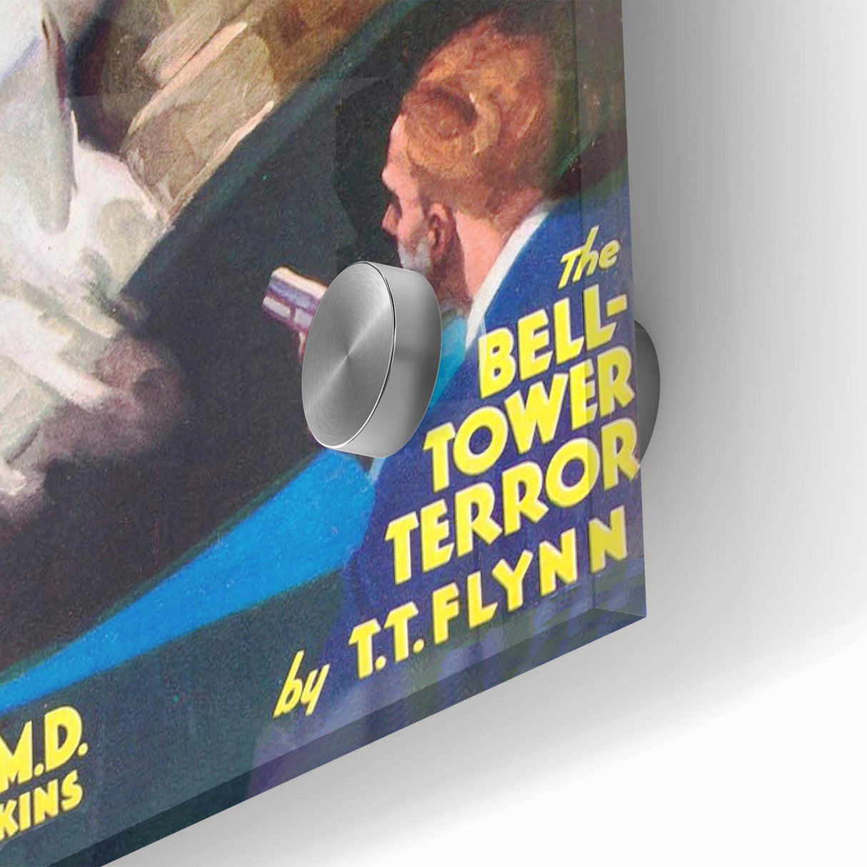 Dime Detective Magazine Cover Art – Retro Murder Mystery Wall Decor