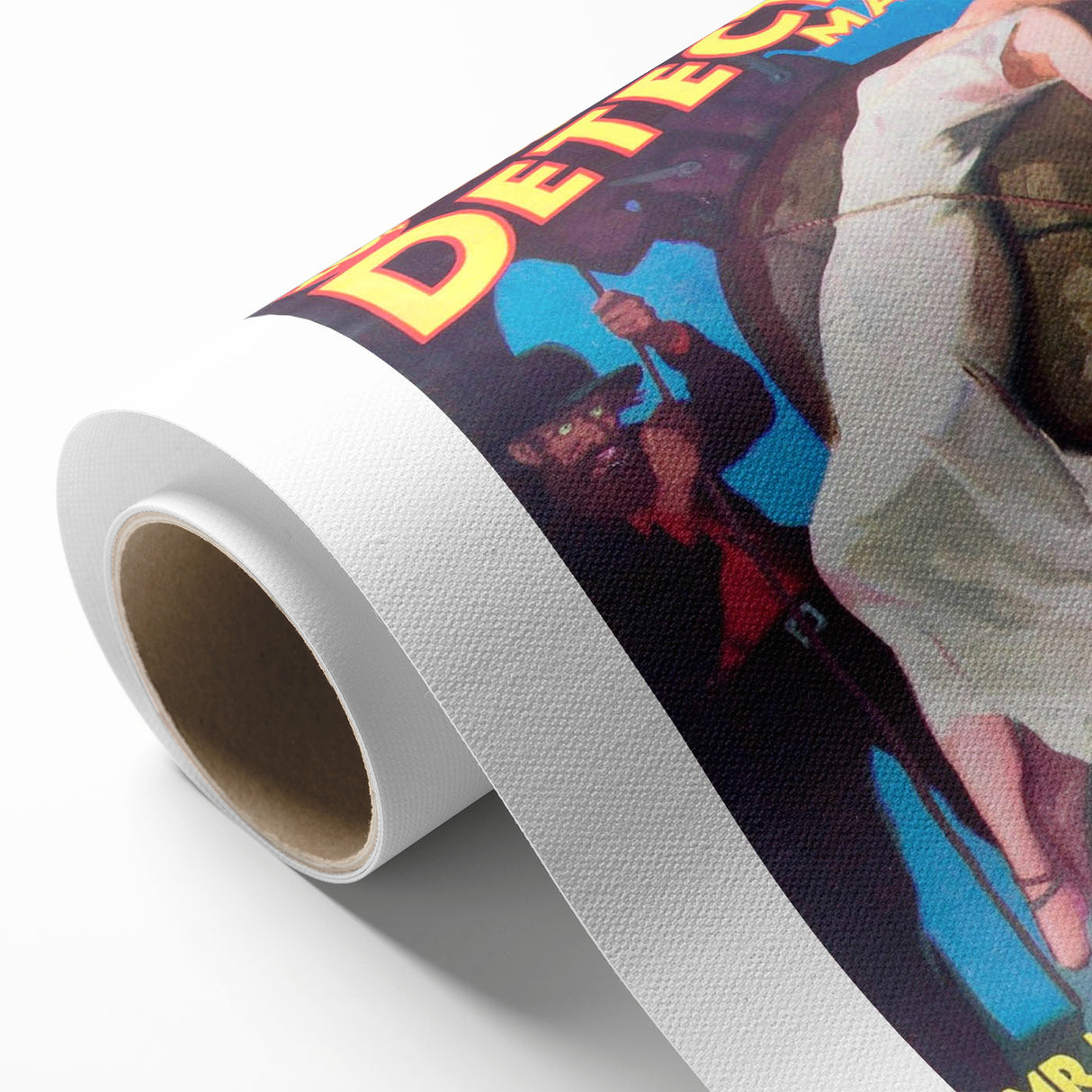 Dime Detective Magazine Cover Art – Retro Murder Mystery Wall Decor