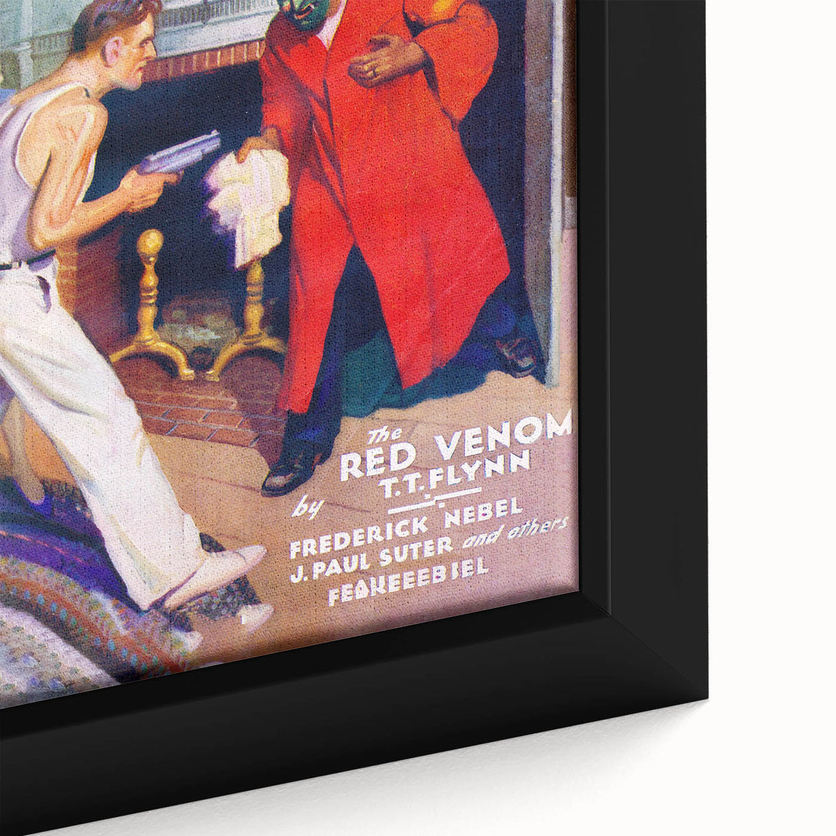 Dime Detective Magazine Cover Art – Retro Crime Mystery Wall Decor