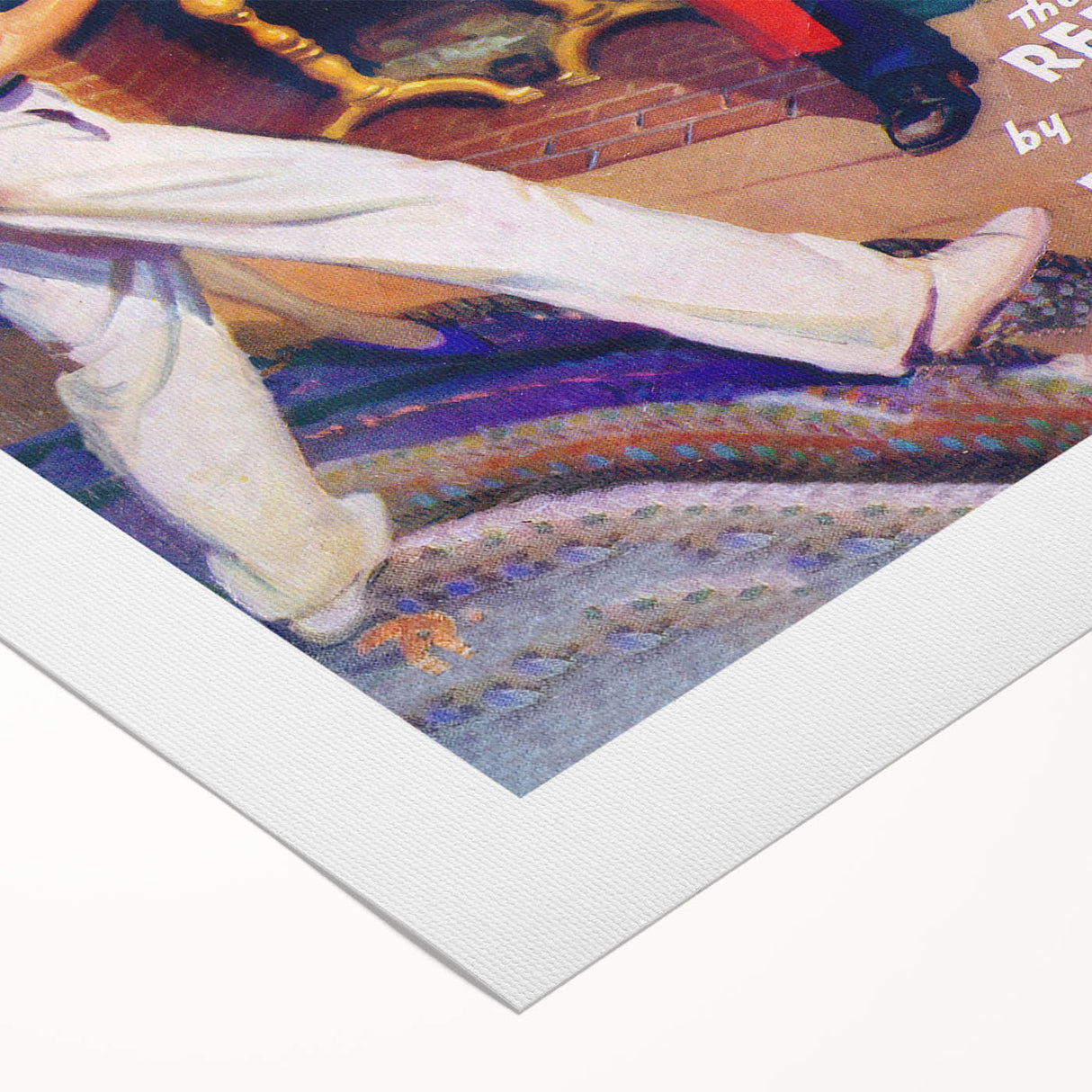 Dime Detective Magazine Cover Art – Retro Crime Mystery Wall Decor