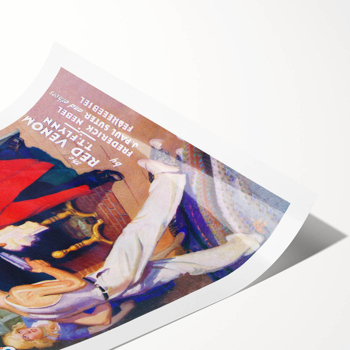 Dime Detective Magazine Cover Art – Retro Crime Mystery Wall Decor