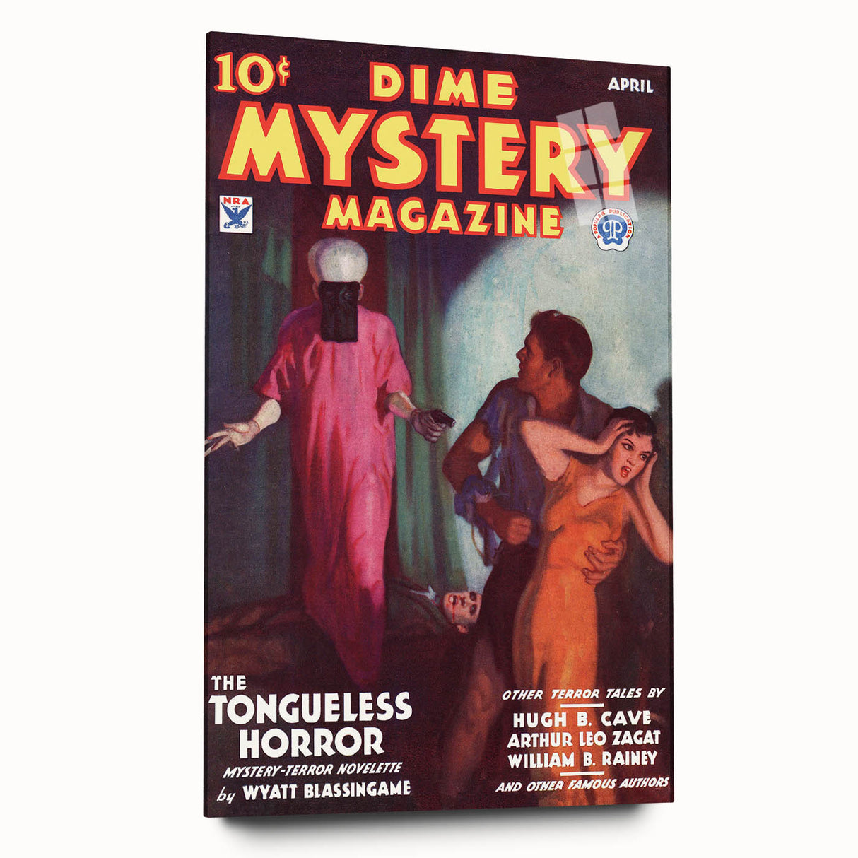 Dime Mystery Magazine Cover Art – Retro Horror Mystery Wall Decor