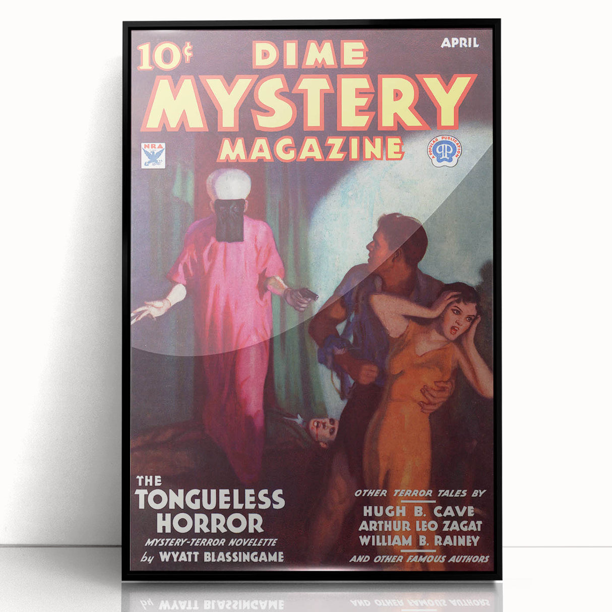 Dime Mystery Magazine Cover Art – Retro Horror Mystery Wall Decor