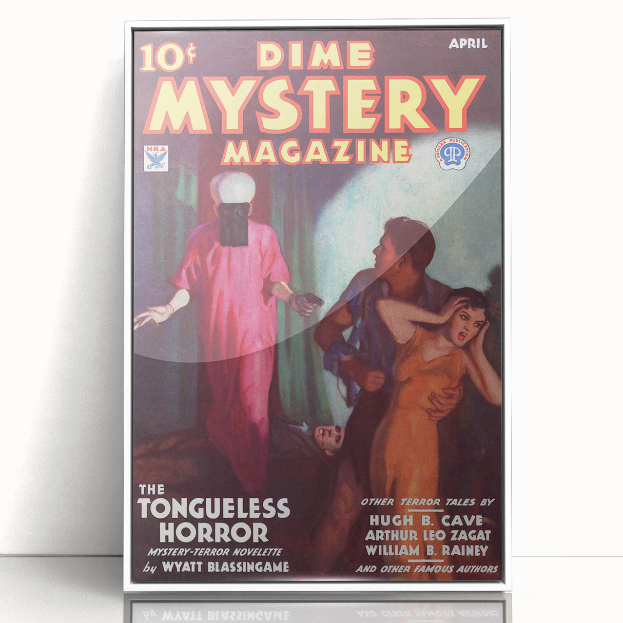 Dime Mystery Magazine Cover Art – Retro Horror Mystery Wall Decor