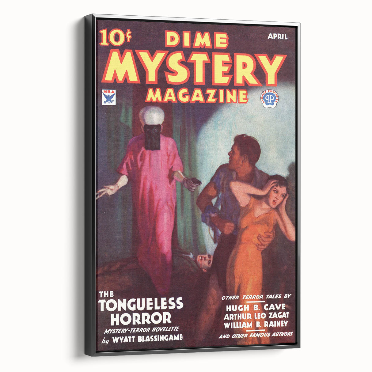 Dime Mystery Magazine Cover Art – Retro Horror Mystery Wall Decor