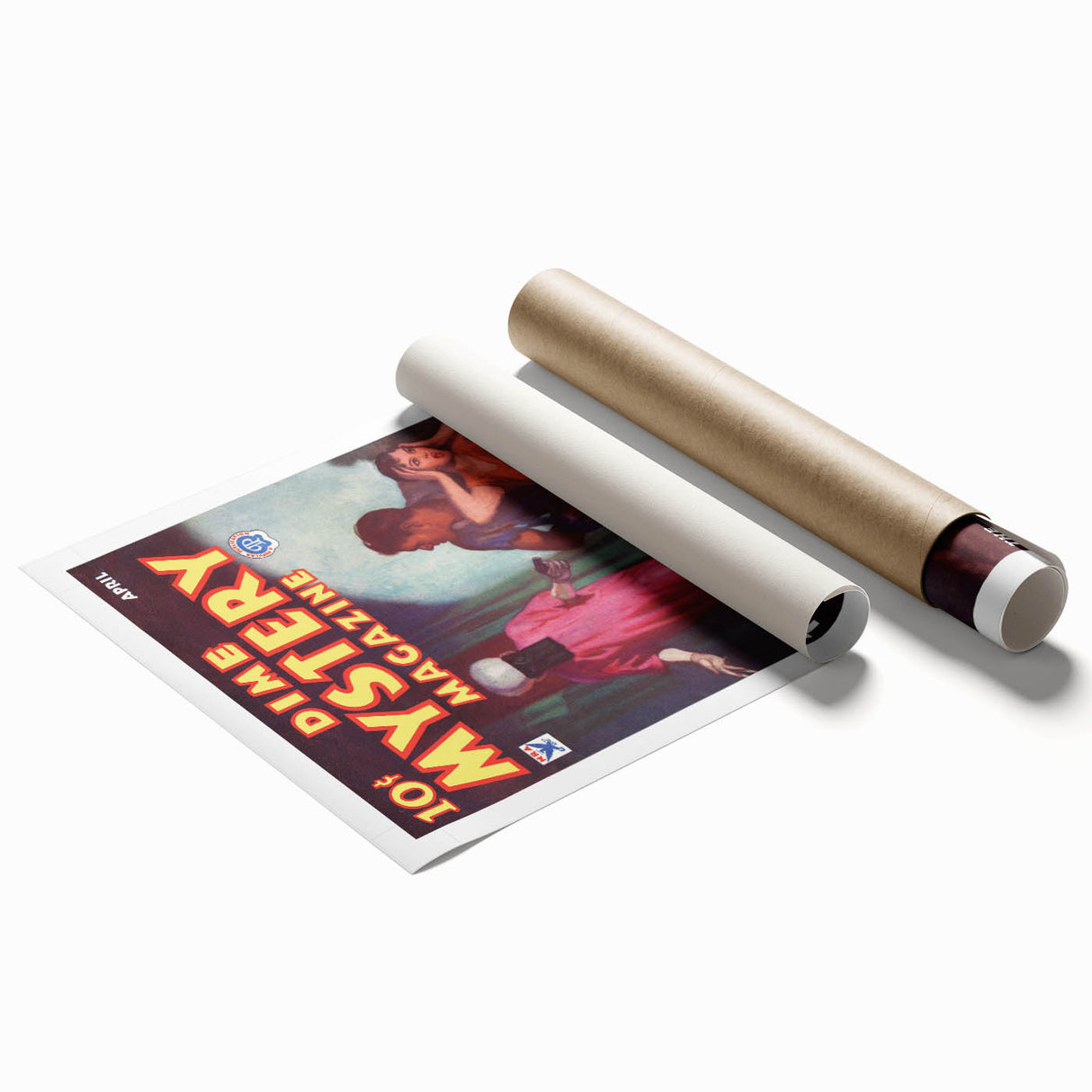 Dime Mystery Magazine Cover Art – Retro Horror Mystery Wall Decor