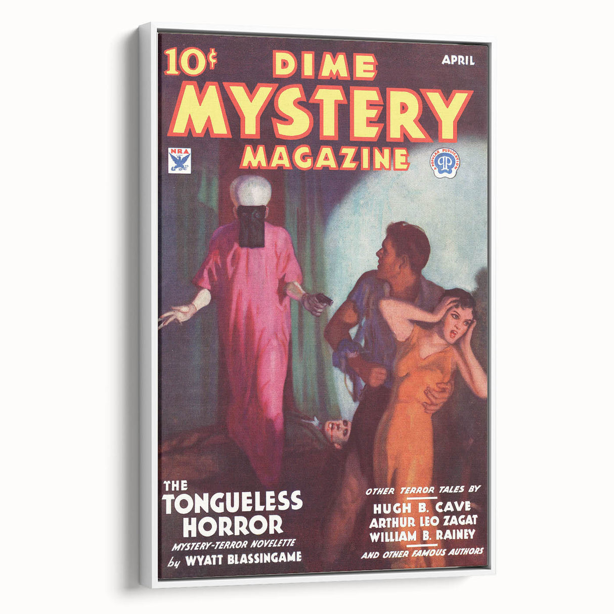 Dime Mystery Magazine Cover Art – Retro Horror Mystery Wall Decor