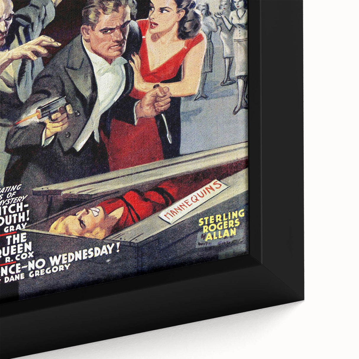 Vintage Magazine Cover Art - Dime Mystery Magazine Retro Print