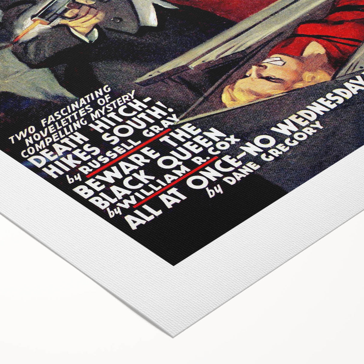 Vintage Magazine Cover Art - Dime Mystery Magazine Retro Print