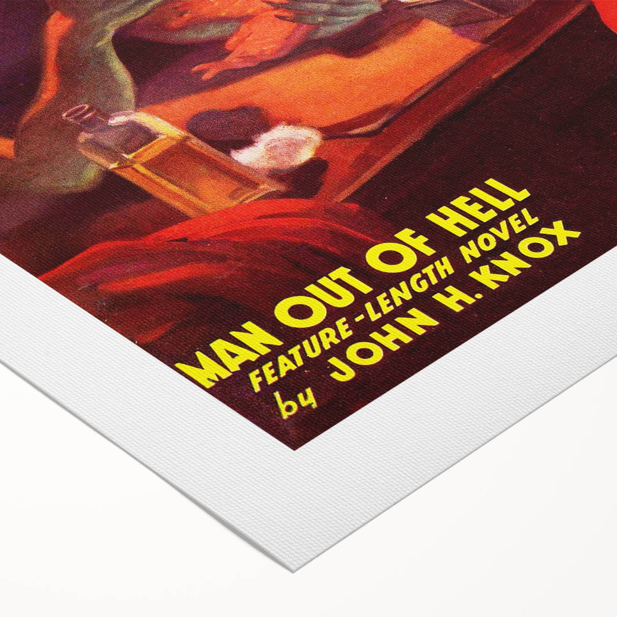 Vintage Magazine Cover Art - Dime Mystery Magazine Retro Print