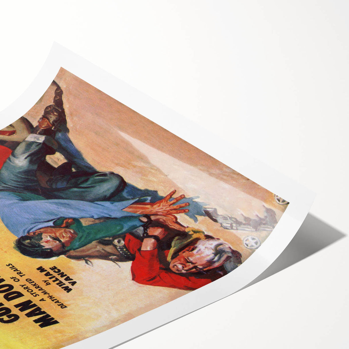 Vintage Magazine Cover Art - Dime Western Magazine Retro Print