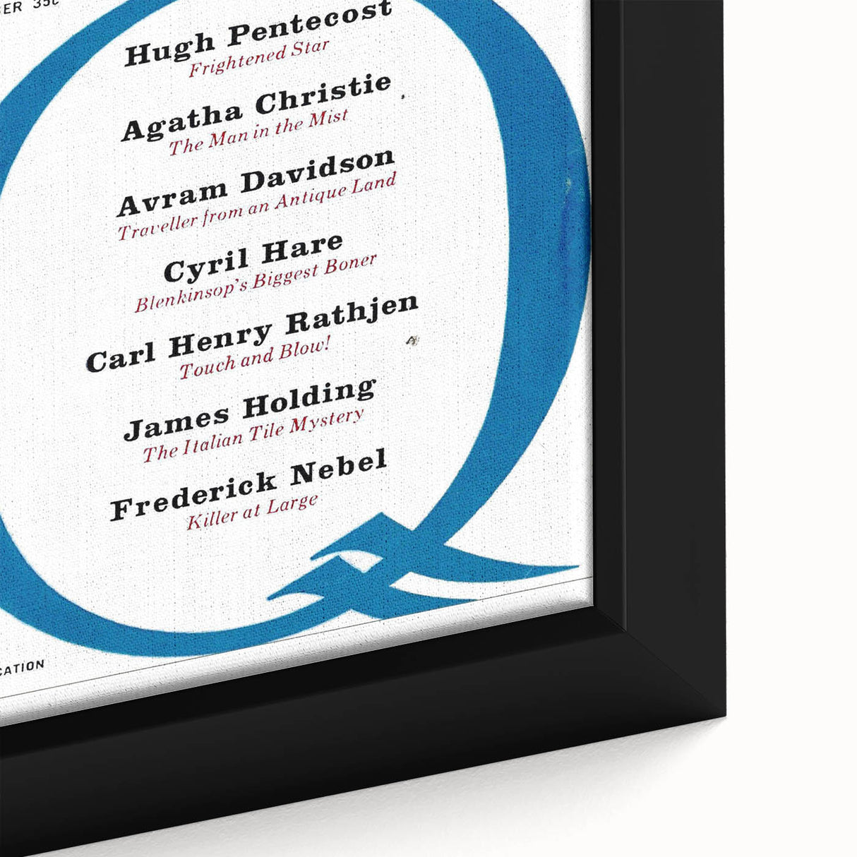 Ellery Queen’s Vintage Magazine Cover Art - Retro Mystery Print