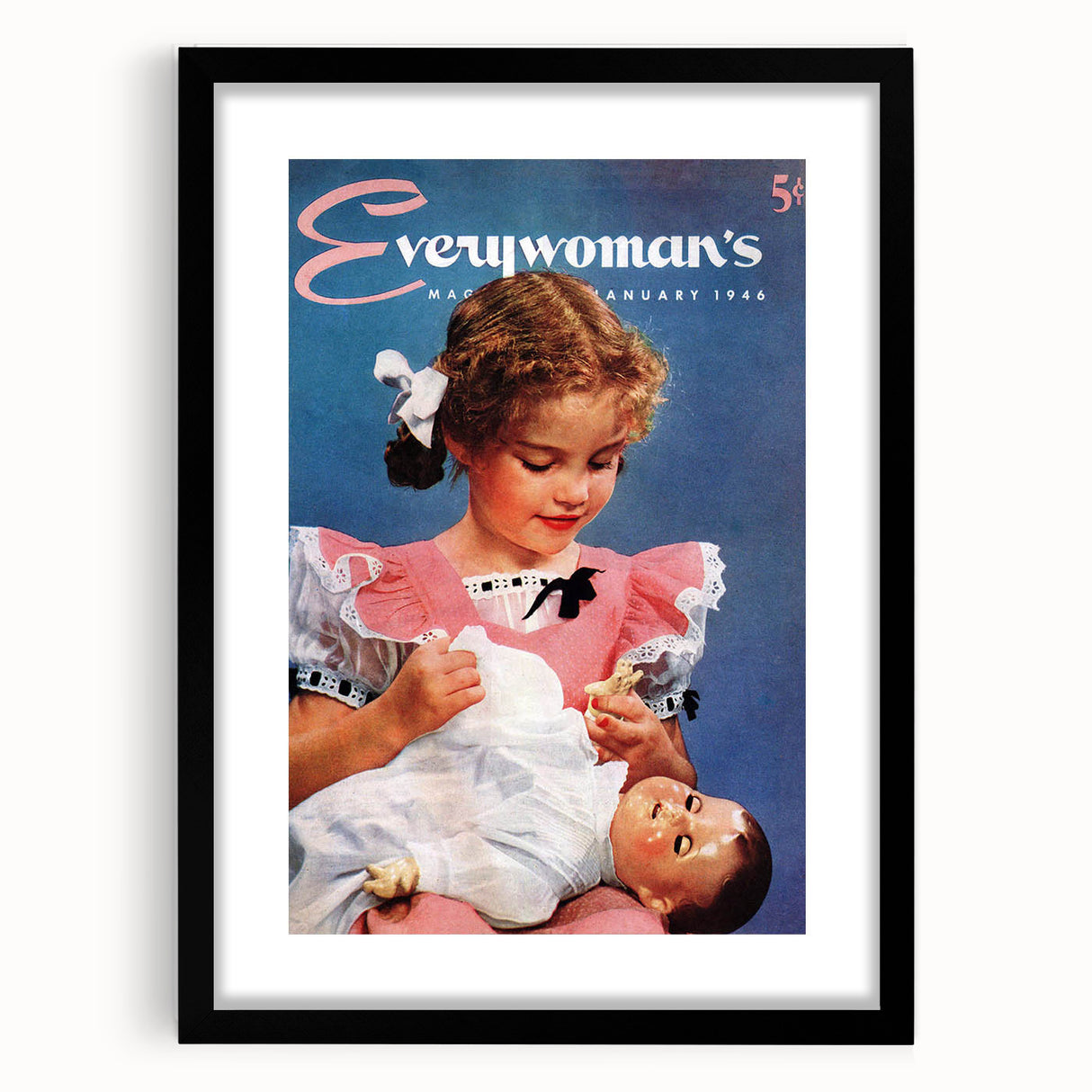 Everywoman’s Vintage Magazine Cover - Retro 1946 Wall Art Print