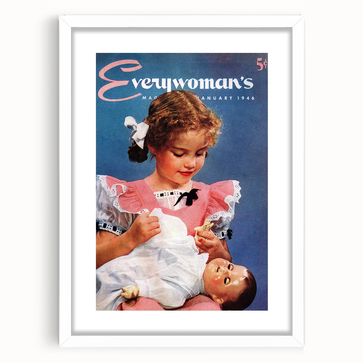 Everywoman’s Vintage Magazine Cover - Retro 1946 Wall Art Print