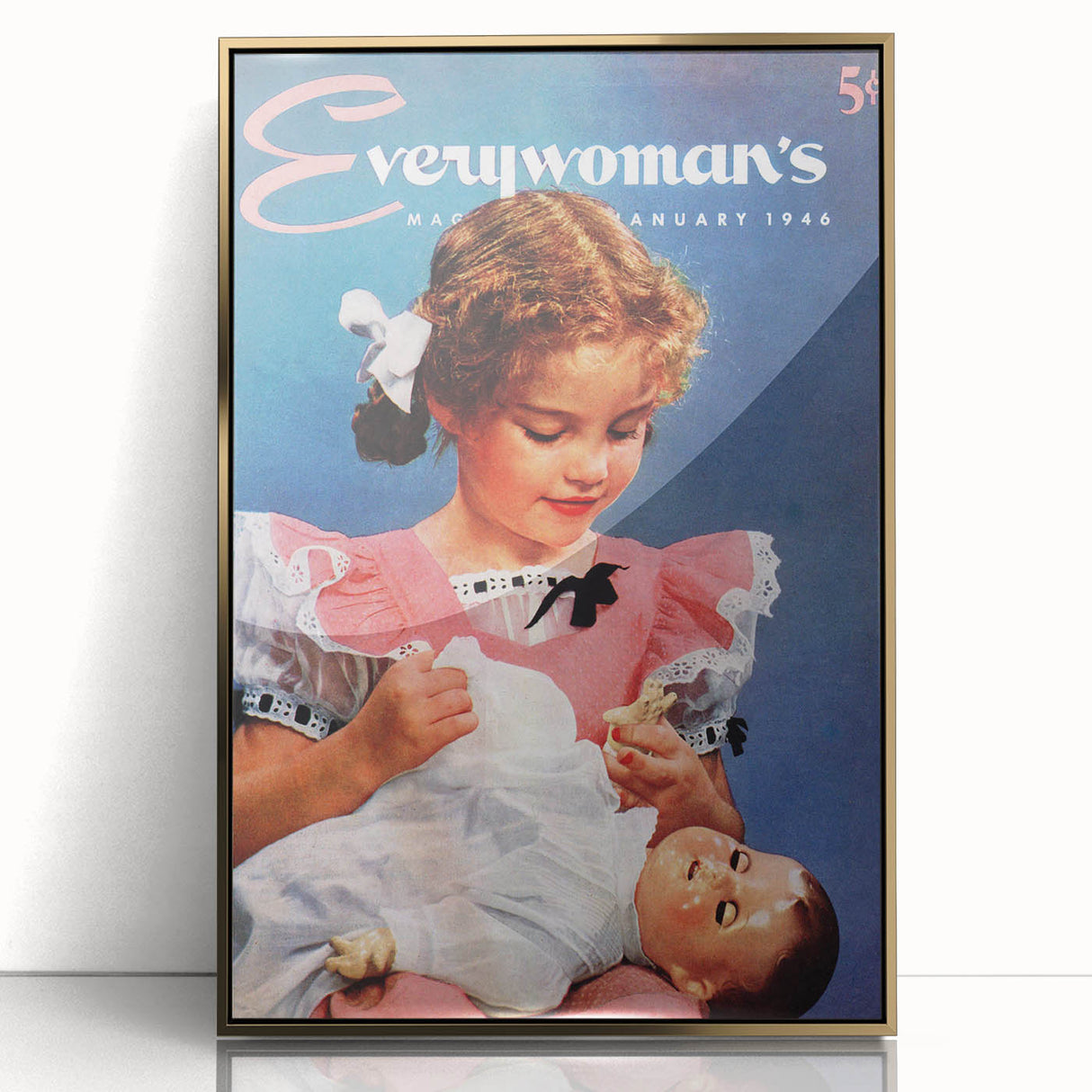 Everywoman’s Vintage Magazine Cover - Retro 1946 Wall Art Print