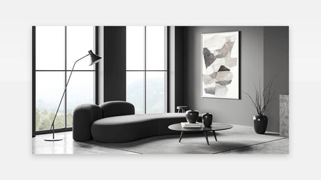 Abstract Minimalist Art - Neutral Textures and Layered Gray Tones