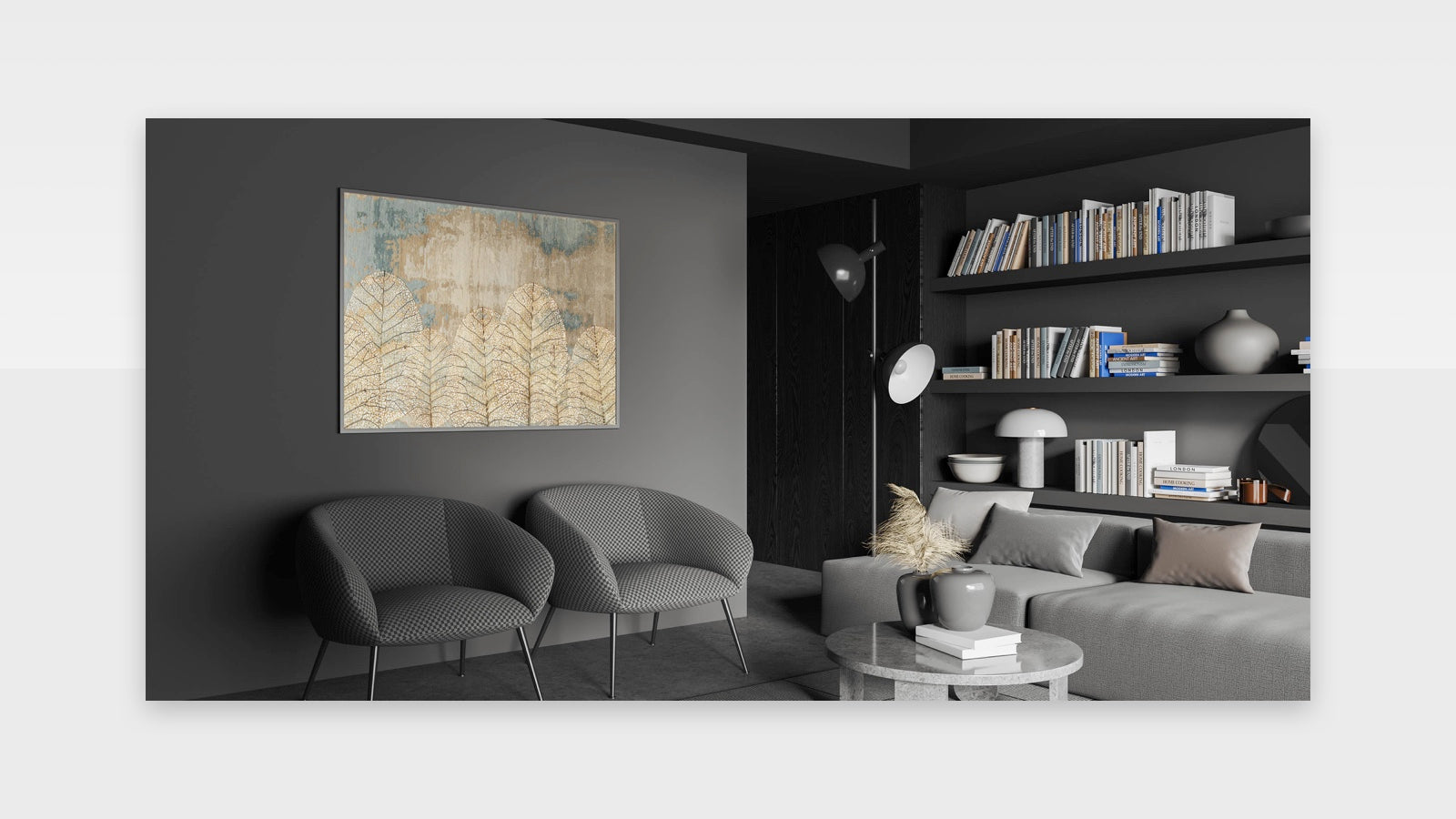 Earthen Harmony Abstracts – Nature-Inspired Neutral Wall Art Print