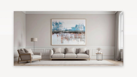 Modern Strokes and Lines Abstract Art - Geometric Line Canvas Print