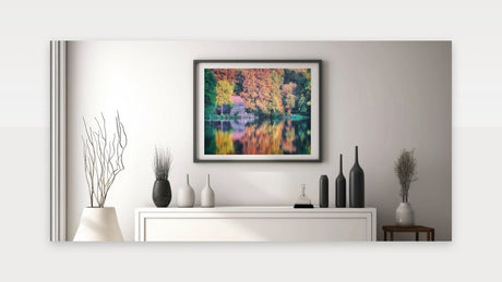 Raleigh Mill Reflections Art - Scenic North Carolina Lakeside Wall Decor