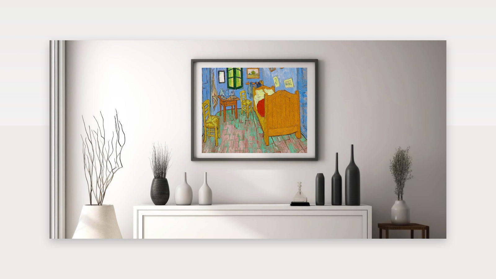 Impressionist Interior Wall Art - The Bedroom by Van Gogh