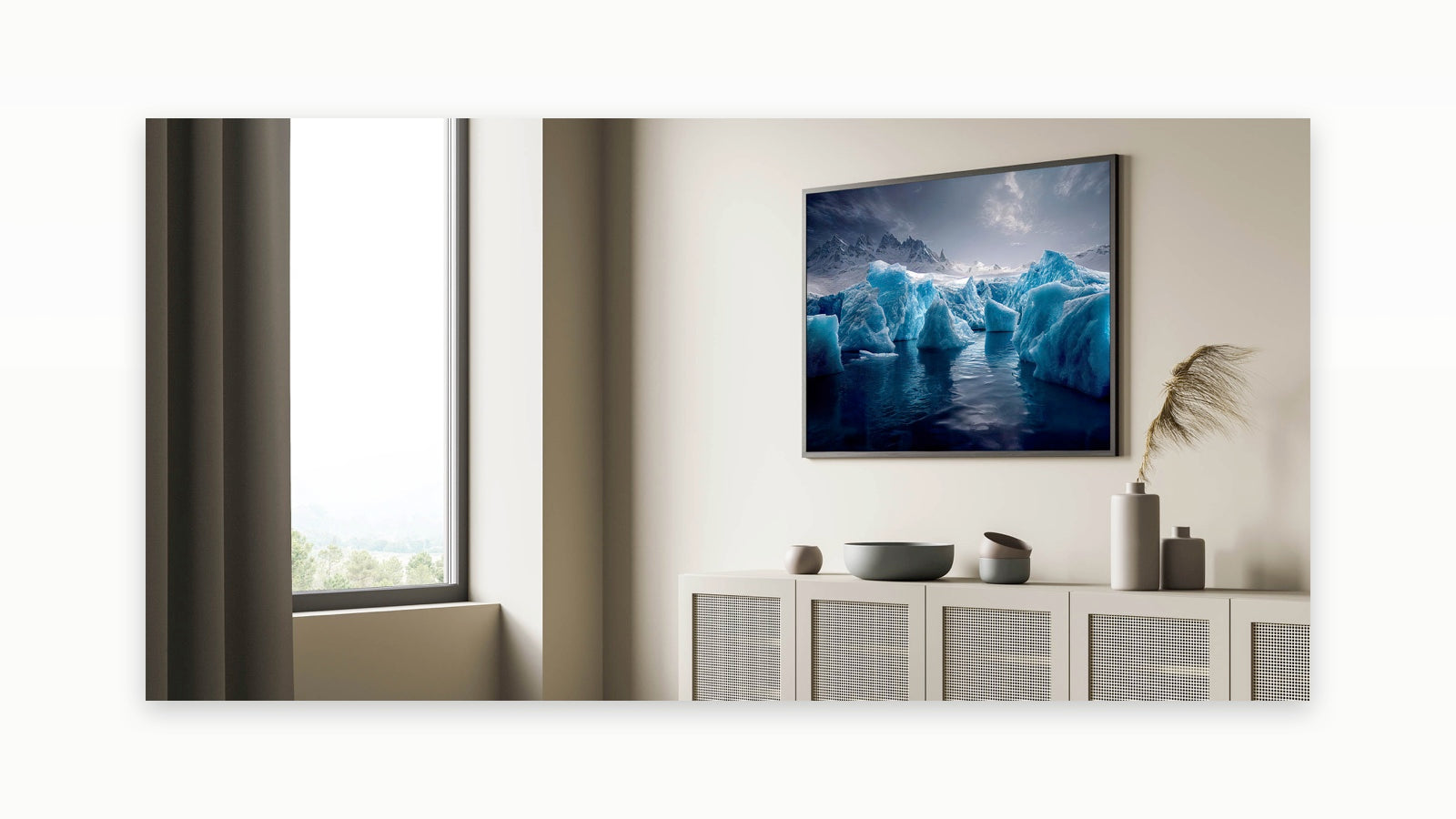Majestic Antarctic Icebergs - Glacier Ice Art Prints for Home Decor