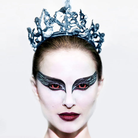 2010s collection wall art featuring fashionable lips and eyelash makeover with tiara headpiece on canvas print.