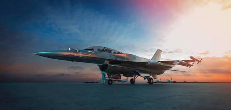 Vintage military jet aircraft wall art from the Airplane collection, showcasing aerospace engineering brilliance.