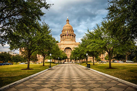 Austin collection wall art featuring Byzantine and classical architecture of Austin's historic landmark basilica