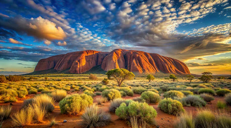 Ayers Rock collection wall art featuring badlands wilderness, geological formations, and ecoregion landscape