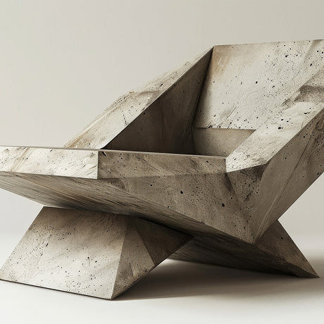 Brutalism collection wall art featuring a still life photography of a triangle plywood design on natural hardwood canvas print.