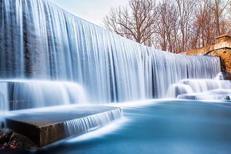 New Jersey collection wall art featuring natural waterfall landscape with flowing stream
