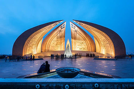 Wall art featuring famous Pakistani science tourist attraction